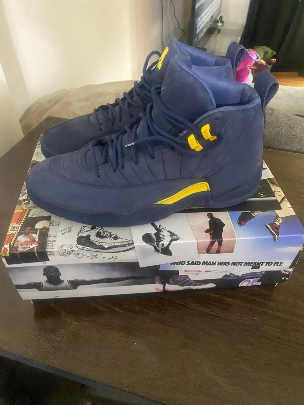 Michigan Jordan 12s with box and original receipt